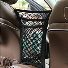 Car Seat Nylon Holder 3 Layer Hanging Bag Mesh Pocket Net Storage Tidy Organiser