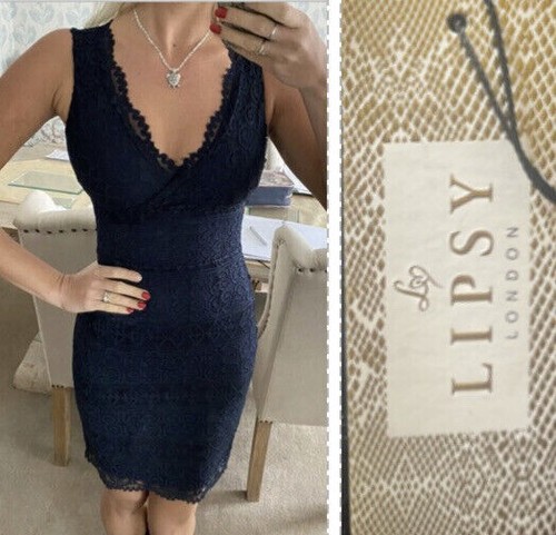 Lipsy navy blue - navy, bodycon
