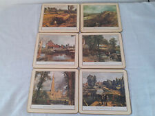 Vintage Old Mill Farm House Cathedral Pictorial Placemats Table Mats Set of 6