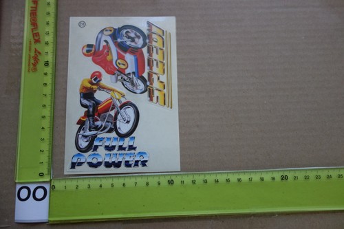Old sticker motorcycle moped