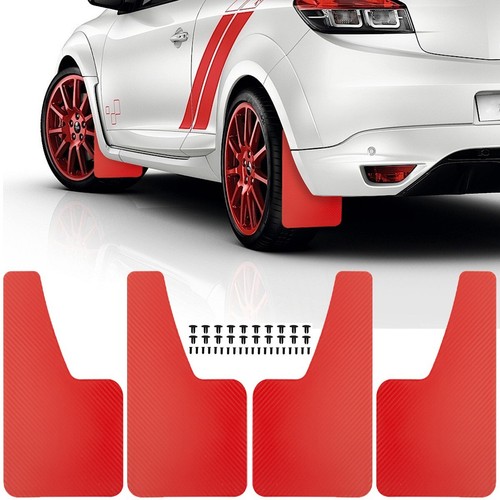 Red mud flaps splash - splash, guards