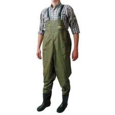 Pvc chest waders green size - green, 7