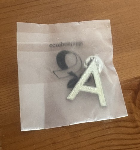 Avon silver letter - letter, *a*