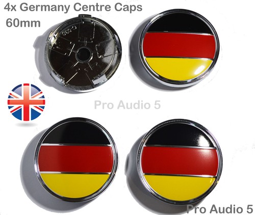 60mm germany flag - 4x,
