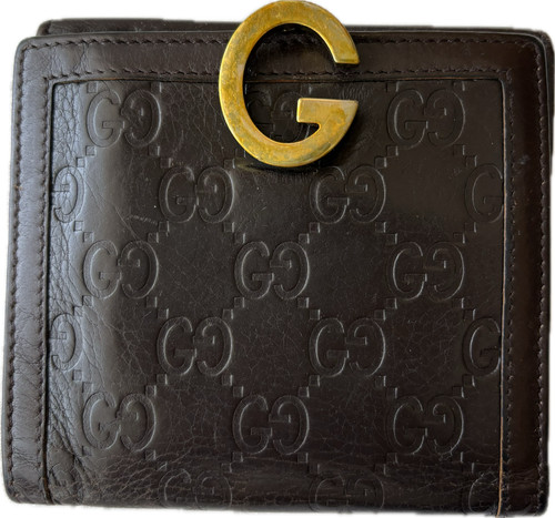 Gucci logo fold leather - gucci,