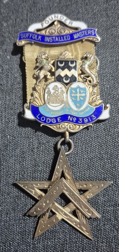 Masonic founders jewel suffolk - founders, jewel-suffolk