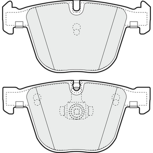 Brake pads set for - set, rolls-royce