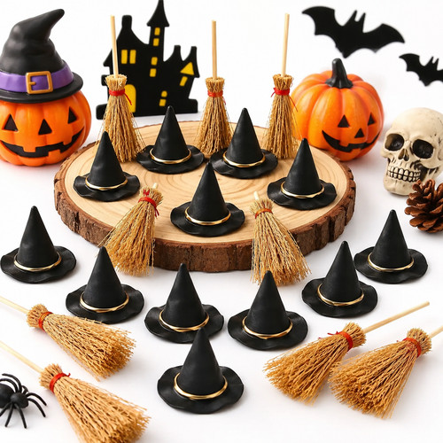 50pcs mini witch - 10-50pcs, hats