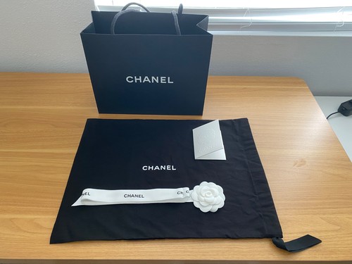 Chanel black shopping - shopping, paper