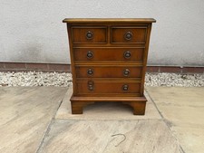 Small Antique Reproduction Mahogany Chest Of Drawers Bedside