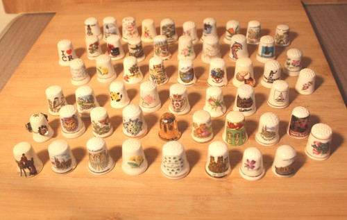 Job lot mixed thimbles - lot,