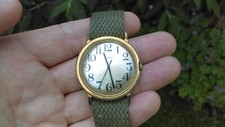 1970s gold plated timex mechanical easy reader