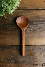 Hand carved Wide Wooden Spoon