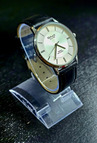 Omax quartz dress watch silver - quartz,