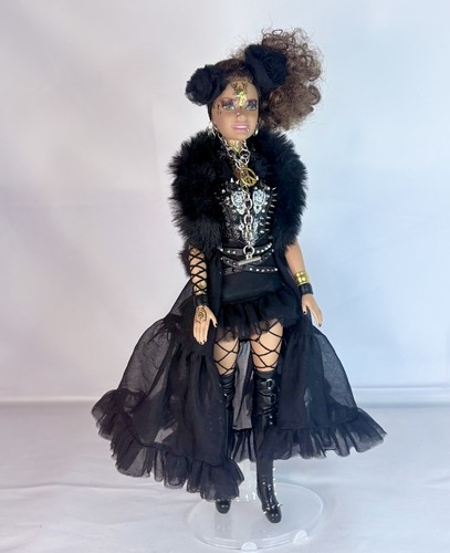 Fashion punk goth ooak barbie - fashion,
