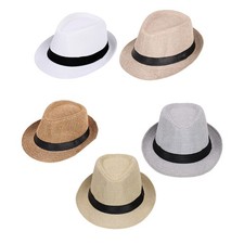 Elegant Trilby Hat Short Brim
