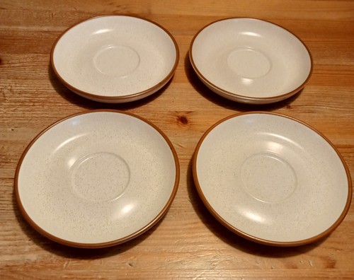Denby potters wheel saucers - potters, x