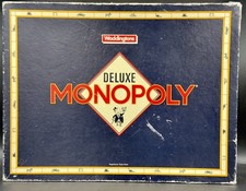 Deluxe Monopoly Board Game Finance Waddingtons 1986 Vintage Complete