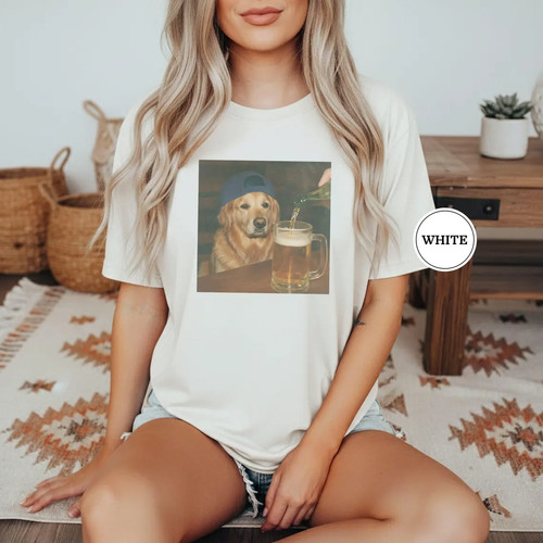 Funny golden retriever - golden,