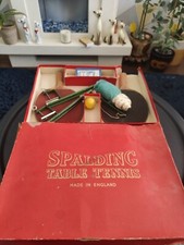Vintage 50's Spalding Table Tennis Set FREE UK POSTAGE 
