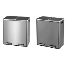 2 Compartment Step On Trash