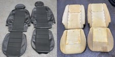 USED Land Rover Defender TDCI Black XS Part Leather front seat cover + FOAM kit