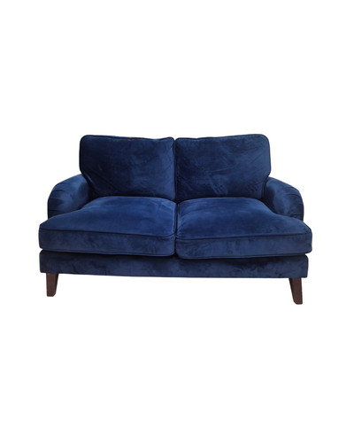 Dunelm sofa blue velvet - blue, 2