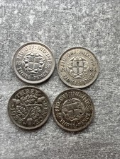 4x Pre 1947 50%silver 3d