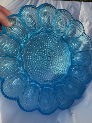 Indiana glass hobnail deviled - hobnail,