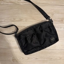Porter Tanker Mini Shoulder Bag Black Lightweight Compact Crossbody
