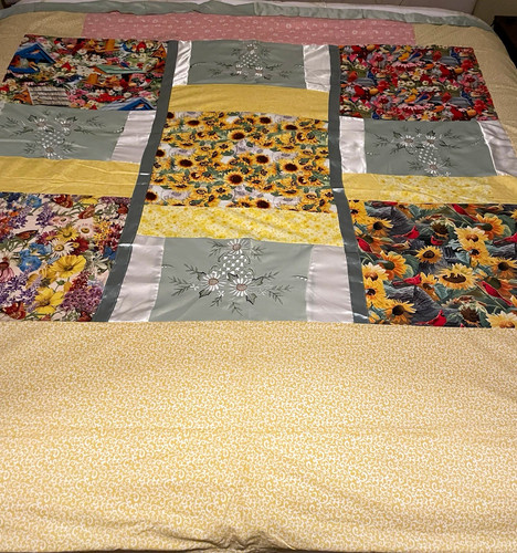 Floral patchwork duvet cover - duvet,