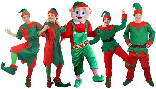 Adult elf costume - adult, christmas