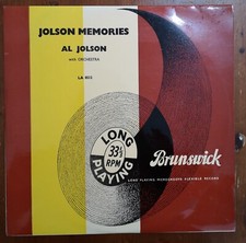 Al Jolson Jolson Memories 10"