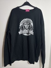 Mishka NYC Sweatshirt Mens 2XL XXL Black Crewneck Streetwear Skater Bear Sweater
