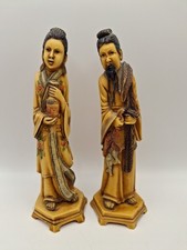 Pair of Vintage Oriental Resin