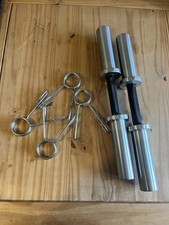 Mirafit M3 Olympic Dumbbell Bars. 17cm Sleeve.