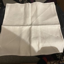 4 Vintage Napkins Cream Square