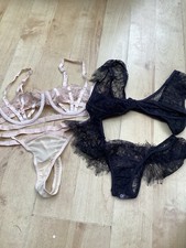 BNWOT Bra And Thong Knickers Lingerie Set Bundle Size M