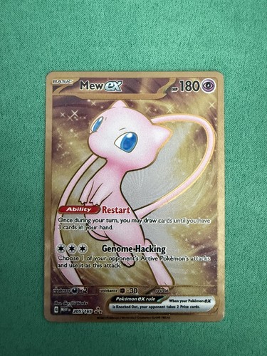 Pokemon mew tcg metal gold - pokemon,