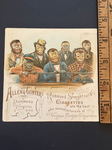 1880s allen ginter monkey - 1880s,