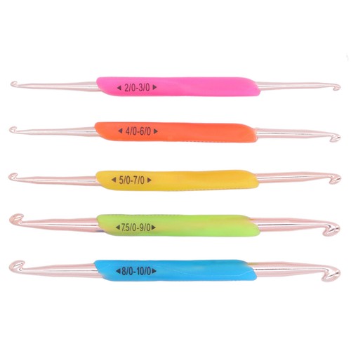 5pcs crochet hooks double - crochet,