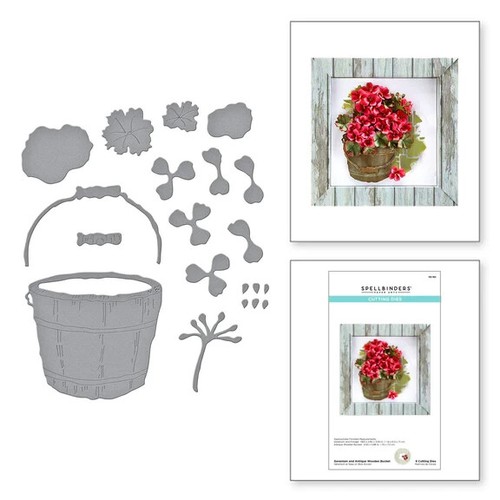 Geranium antique wooden - antique,