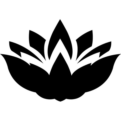 Lotus flower floral vinyl - lotus,