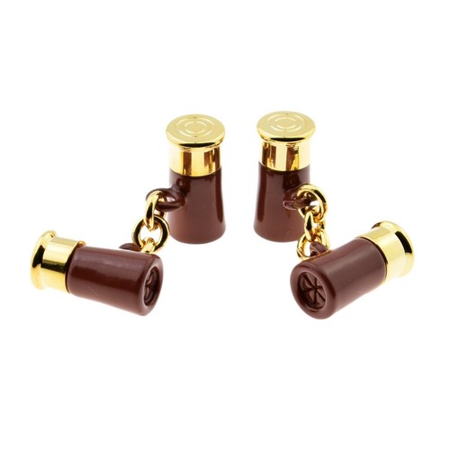 Brown gold shotgun cartridge - &,