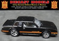 1983-1988 BLACK CHEVROLET MONTE CARLO SS 1/64 SCALE DIECAST COLLECTORS MODEL CAR