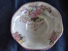 BEAUTIFUL VINTAGE 1950's MALING 'ROSALIND'  - LARGE POTTERY BOWL CREAM LUSTRE