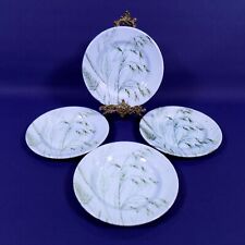 English Ironstone Tableware Wild Oats Green Side Plates x 4