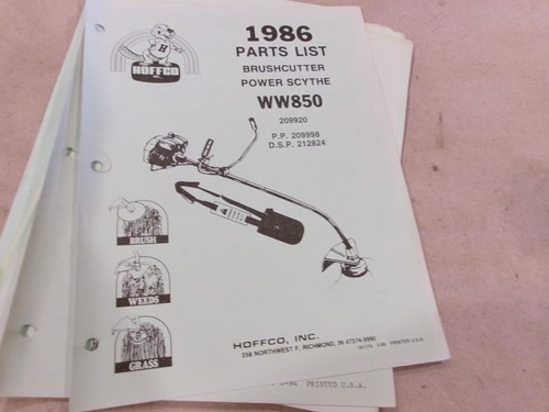 Hoffco 1986 brushcutter power - 1986,