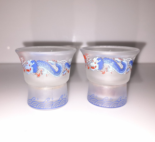 Set glass dragon sake - set,