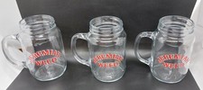 JEREMIAH WEED  3 GLASSES WITH HANDLE WHISKEY BOURBON MAN CAVE HOME BAR